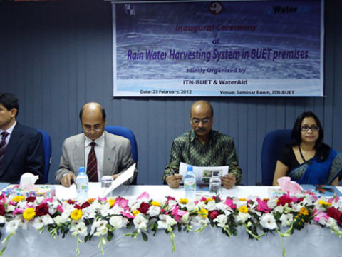 Inauguration of Rainwater Harvesting System at BUET